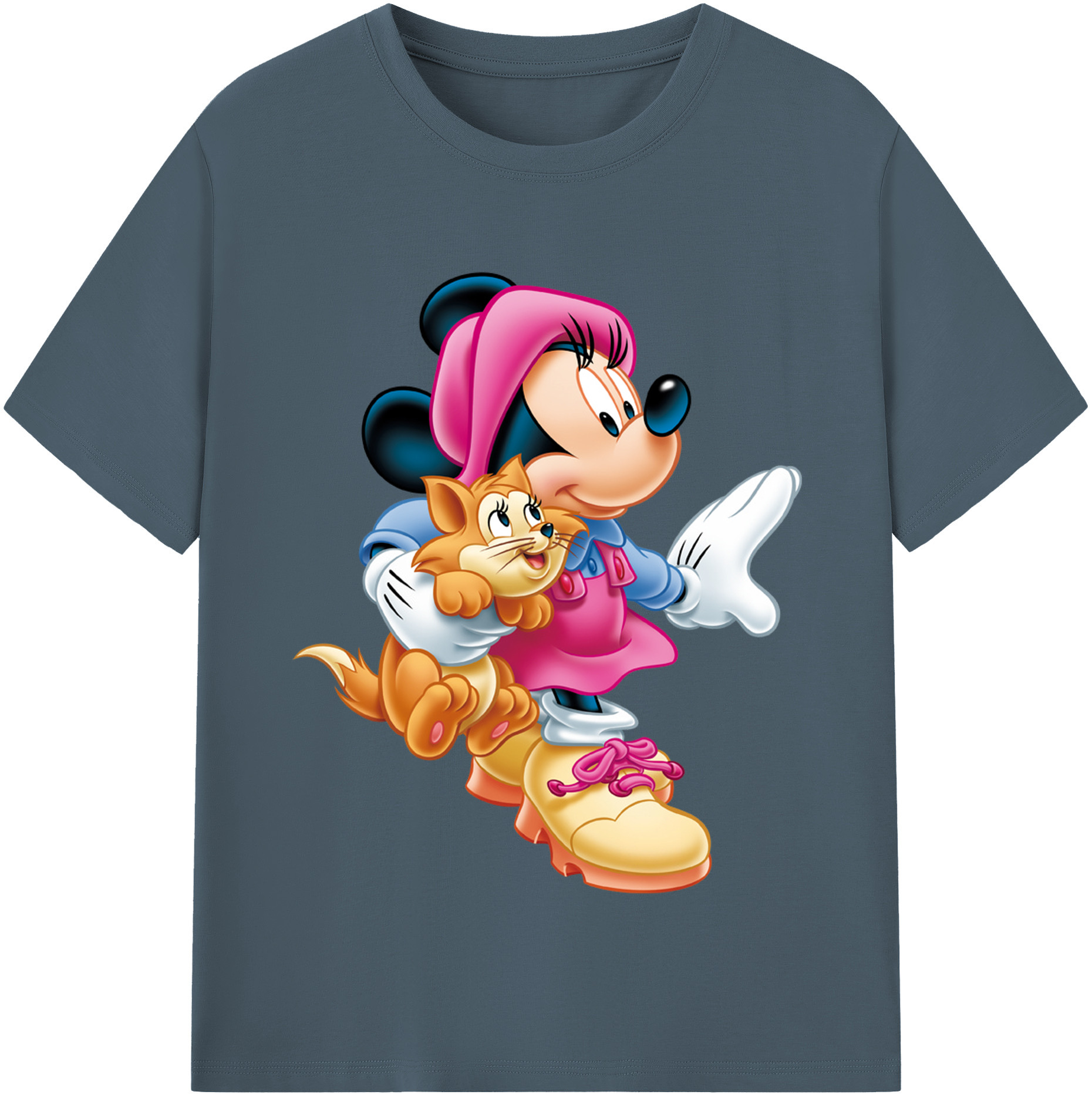 （画像用） ミッキーマウス Mickey Mouse 綿100％半袖Tシャツ（フロントプリント）